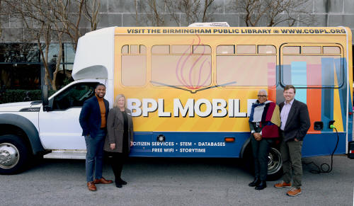BPL Mobile vehicle with officials