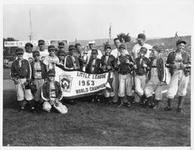 displaying the championship banner