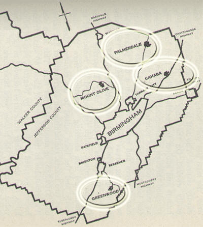 Map of Homesteads